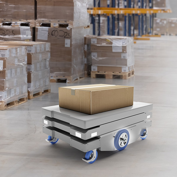 CGI-Szene mit autonomem Fahrzeugsystem – Industriefotografie und CGI kombiniert